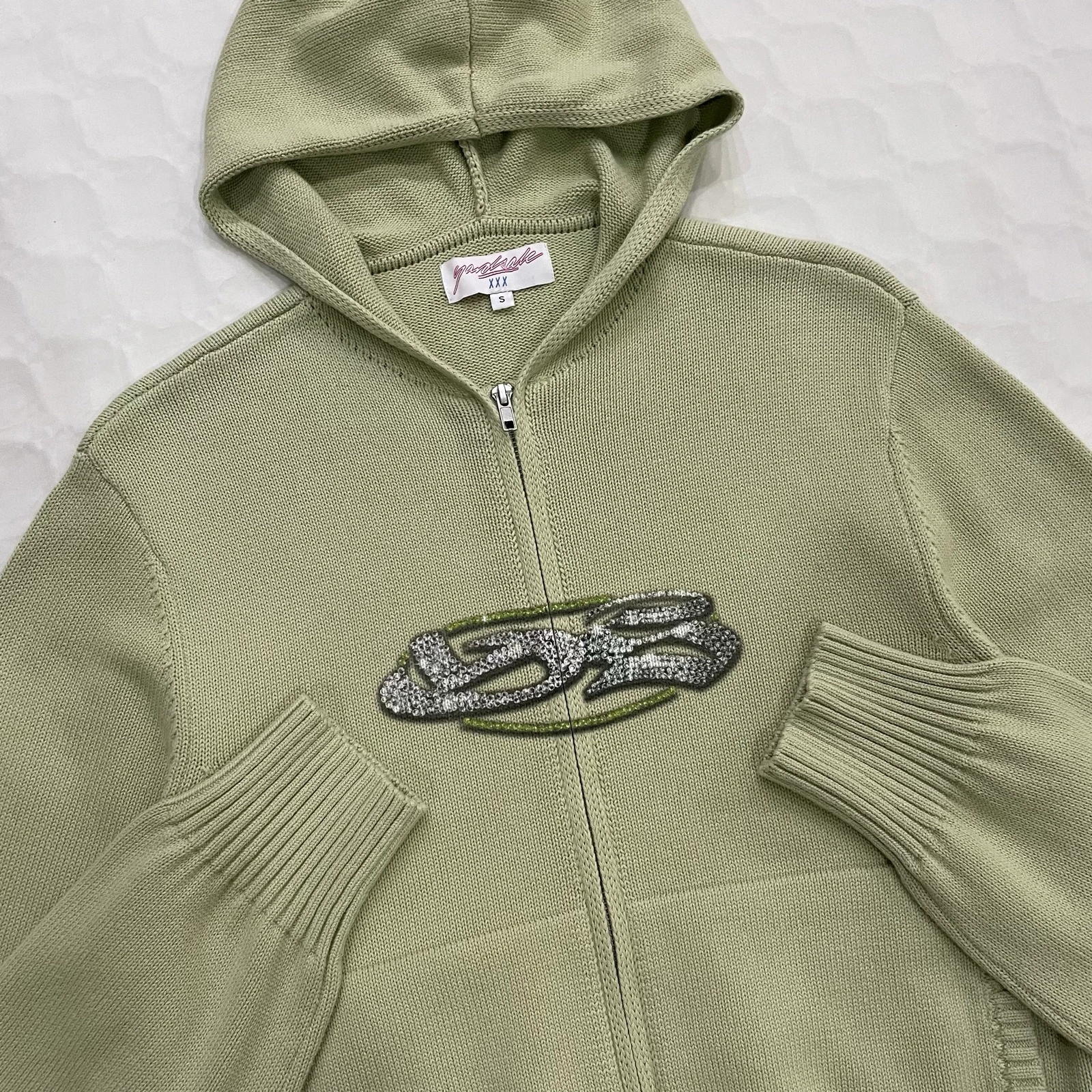 Yardsale Skateboards - Glitz Knitted Hoodie (Lime)